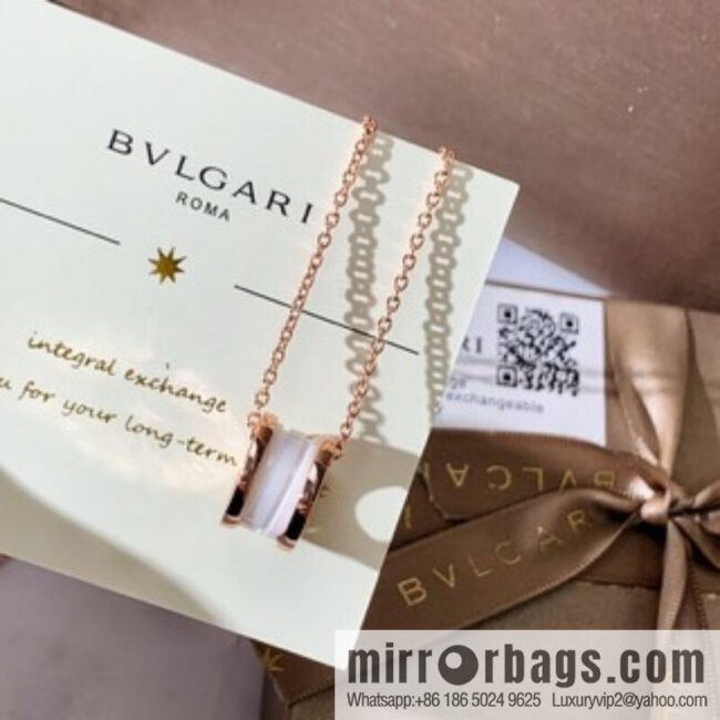 BVLGARI Bulgari classic black and white ceramic necklace
