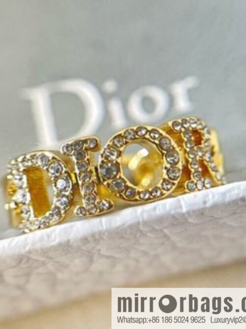 New ☑️ Dior full diamond letter ring