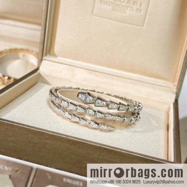 BVLGARI Bulgari Full Diamond Snake Bone Bracelet Bracelet