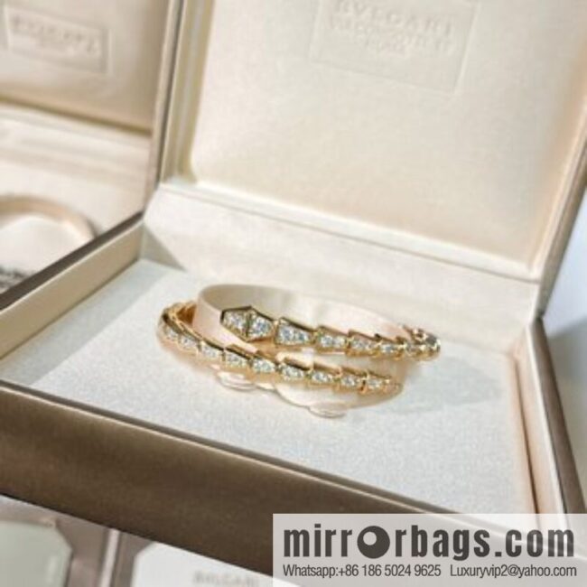 BVLGARI Bulgari Full Diamond Snake Bone Bracelet Bracelet