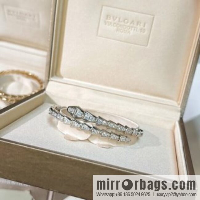 BVLGARI Bulgari Full Diamond Snake Bone Bracelet Bracelet
