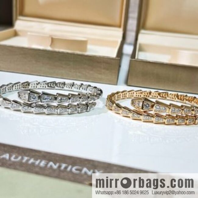 BVLGARI Bulgari Full Diamond Snake Bone Bracelet Bracelet
