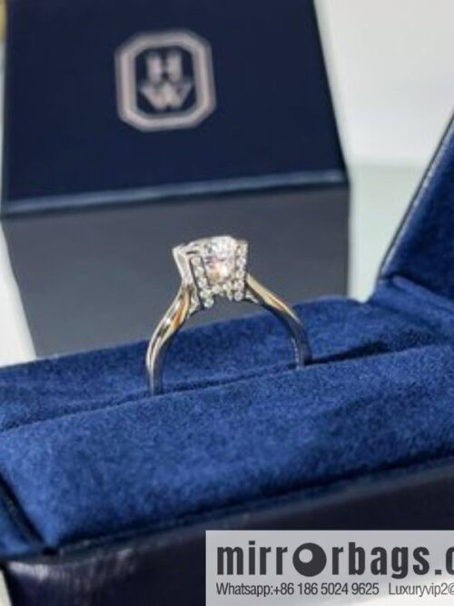 Harry Winston HW Full Diamond W Diamond Ring Diamond Ring