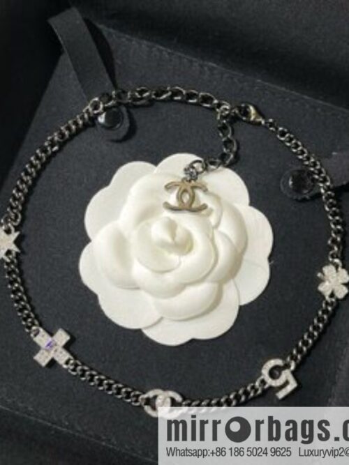 New ☑️ Chanel choker gun black necklace