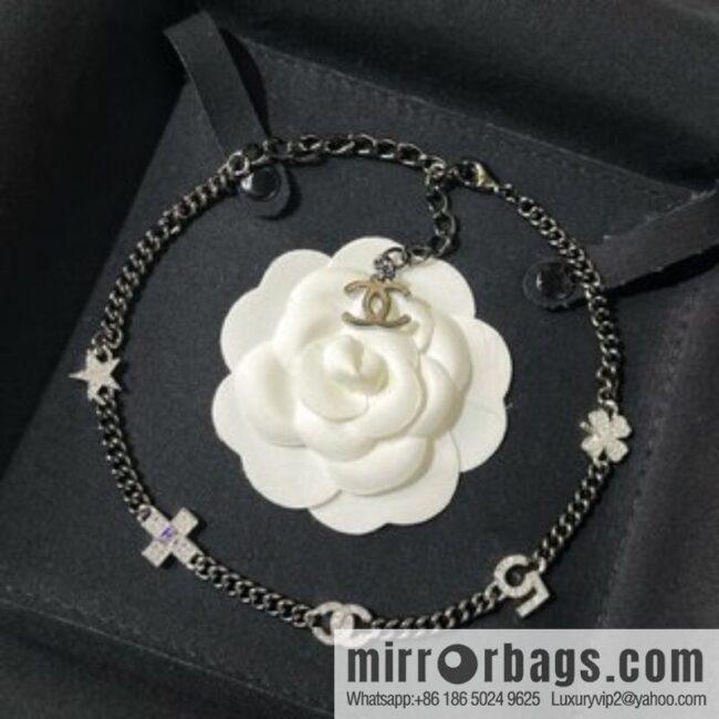 New ☑️ Chanel choker gun black necklace