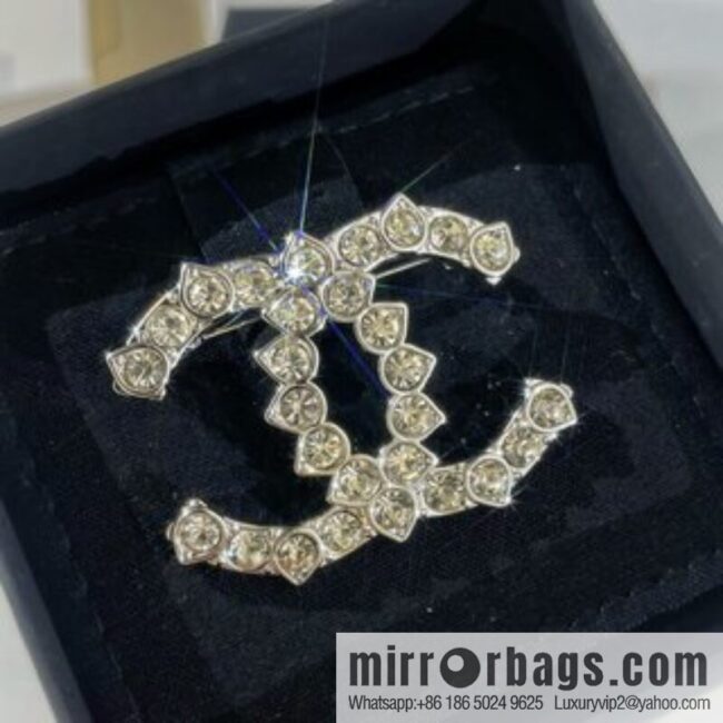 New ☑️ Chanel double c full diamond brooch