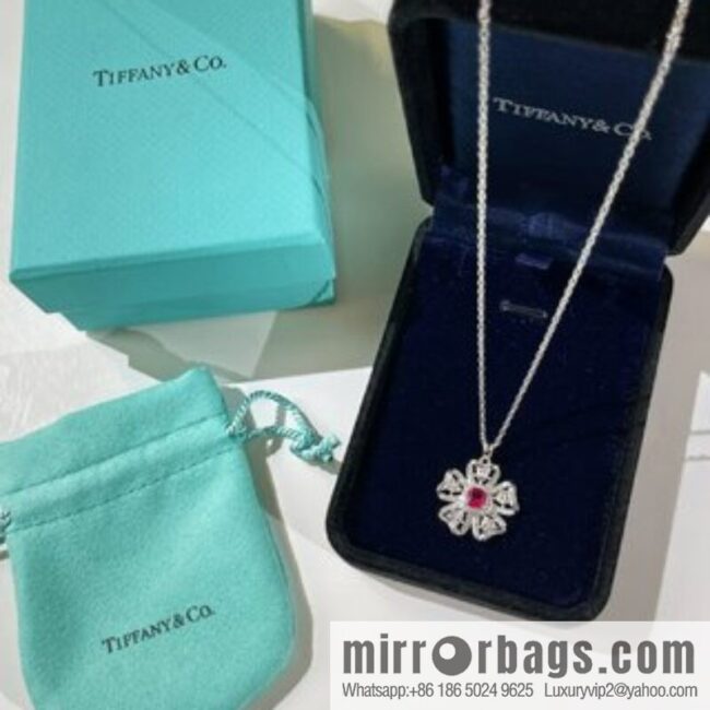 New ☑️ Tiffany & Co. Tiffany & Co. Clover Ruby necklace stud earrings