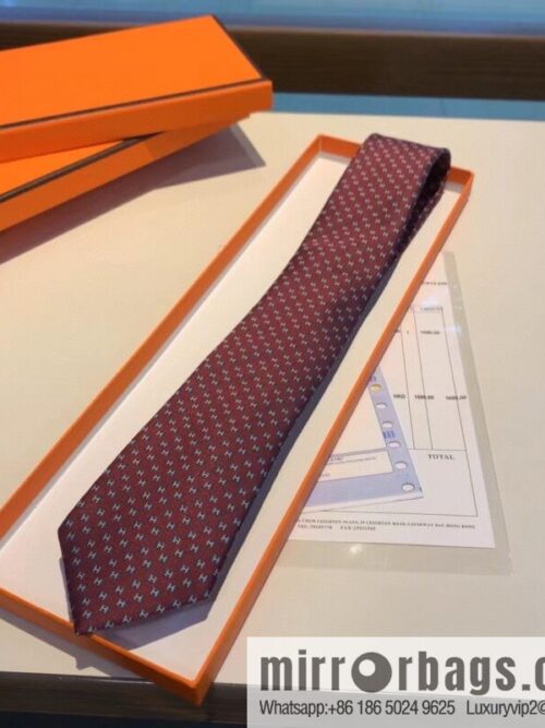 Hermes H letter men\'s new tie series