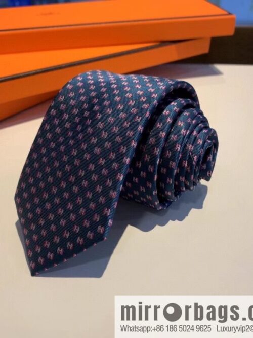 Hermes H letter men\'s new tie series