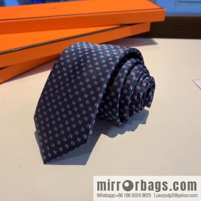 Hermes H letter men\'s new tie series