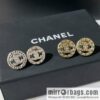New ☑️ Chanel double c round rhinestone stud earrings