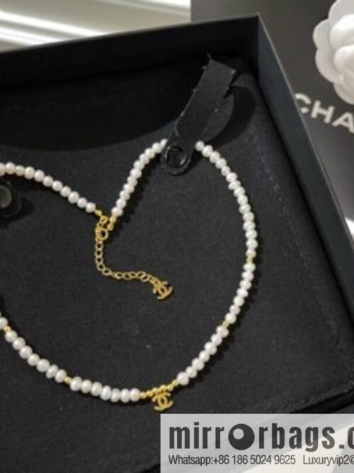New ☑️ Chanel Double C Natural Pearl Necklace