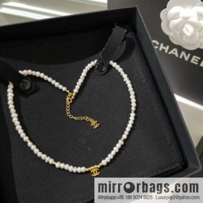 New ☑️ Chanel Double C Natural Pearl Necklace