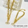 New ☑️ Dior gold CD necklace bracelet