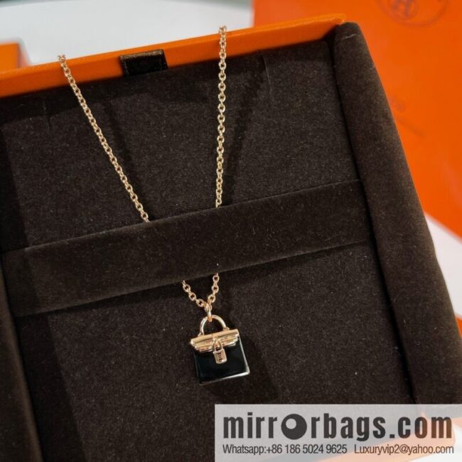 New ☑️ Hermès HERMES black necklace