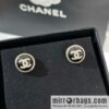 New ☑️ Chanel double c full diamond, black and white beads, stud earrings