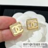 New ☑️ Chanel double c square black and white stud earrings
