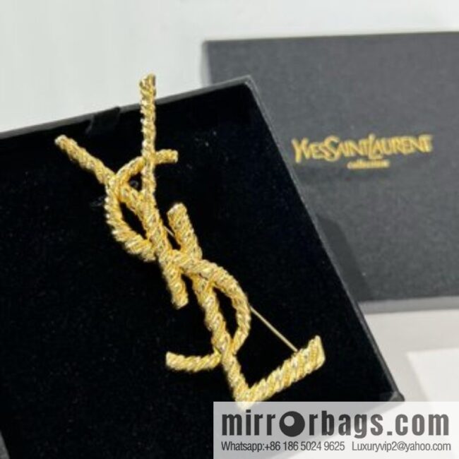 Saint Laurent YSL brooch
