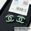 New ☑️ Chanel double c acrylic stud earrings