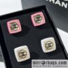New ☑️ Chanel double c acrylic stud earrings