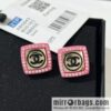 New ☑️ Chanel double c acrylic stud earrings