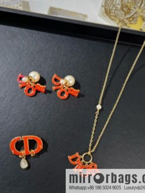 New ☑️ Dior CD brooch necklace earrings