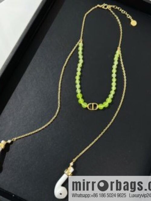 New ☑️ Dior CD Glazed Bead Headphone Chain