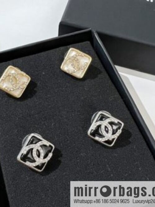 New ☑️ Chanel double c diamond stud earrings