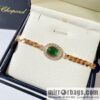 Chopard PRECIOUS LACE VAGUE Green diamond necklace bracelet stud earrings