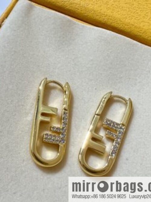 New FENDI F letter stud earrings