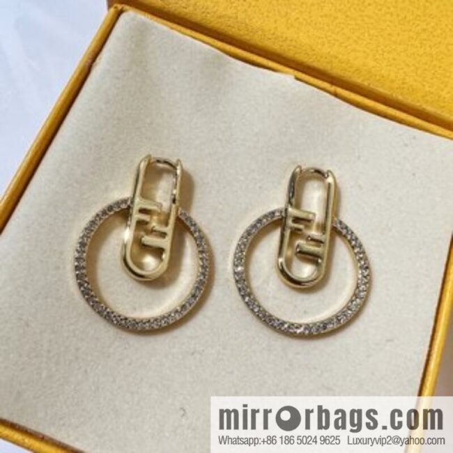 New Fendi stud earrings
