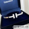 Tiffany & co. Tiffany & Co. Classic T series, glossy gold silver rose gold double T bracelet