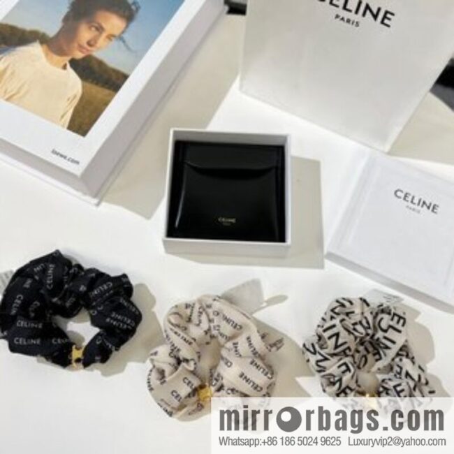 Celine Arc de Triomphe Mulberry Silk Hair Rope Headband