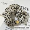 Celine Arc de Triomphe Mulberry Silk Hair Rope Headband