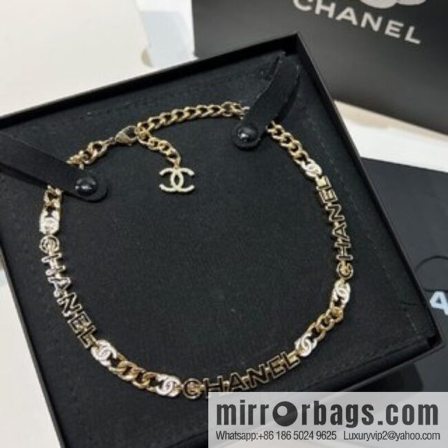 New ☑️ Chanel double c drip oil letter necklace neck chain