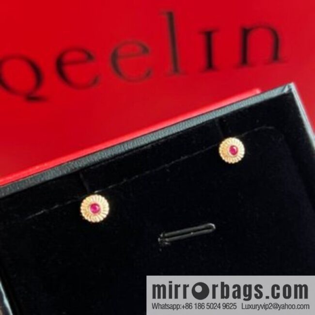 Qeelin, ruby stud earrings