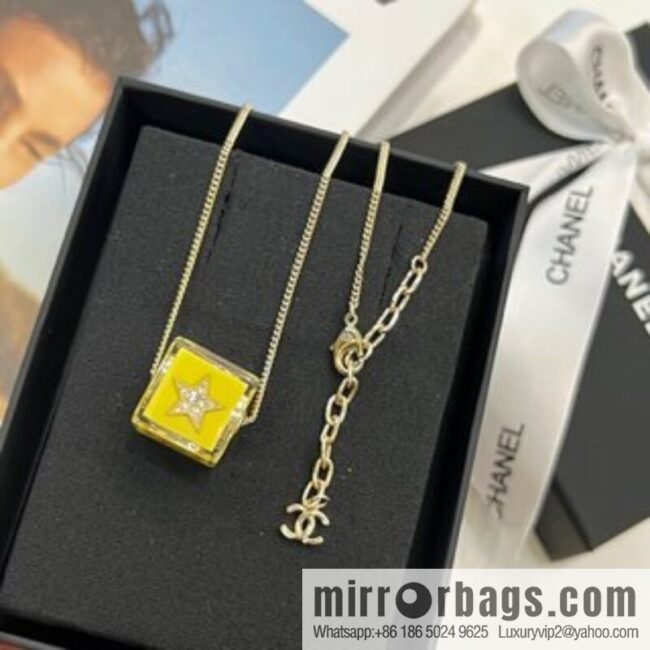New ☑️ Chanel dice 🎲 acrylic necklace