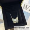 Van Cleef & Arpels White shells, grey shells, butterfly necklace