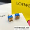 LOEWE Luo Yiwei enamel dripping oil moon cake stud earrings