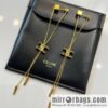 Celine Arc de Triomphe fringed necklace earrings