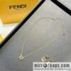 New FENDI Fendi pearl bag stud earrings