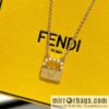 New FENDI Fendi pearl bag stud earrings