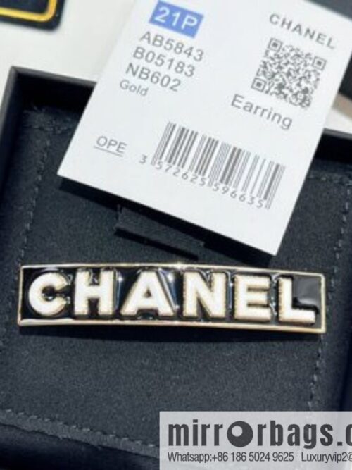 New ☑️ Chanel black oil drop letter hairpin hairpin