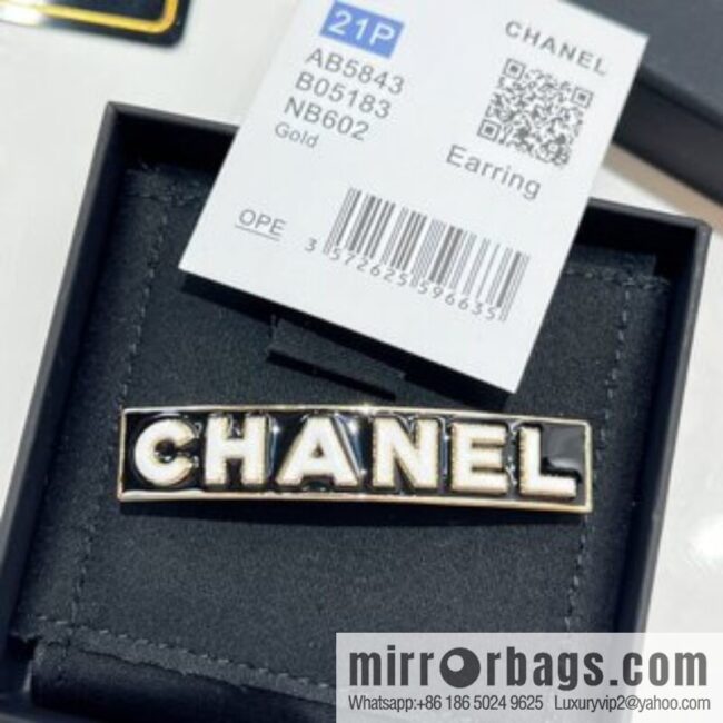 New ☑️ Chanel black oil drop letter hairpin hairpin
