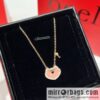 Qeelin Qixi Festival small pink lock bracelet necklace