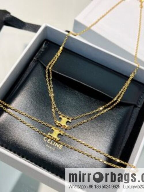i1658755647_4636_1-800x800oxinzztu4m012257_20250716004438.jpg New Celine Arc de Triomphe gold double bracelet necklace