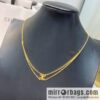 New Celine Arc de Triomphe gold double bracelet necklace