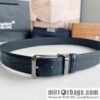 Montblanc, classic white six pointed star capsule metal automatic buckle automatic belt for men