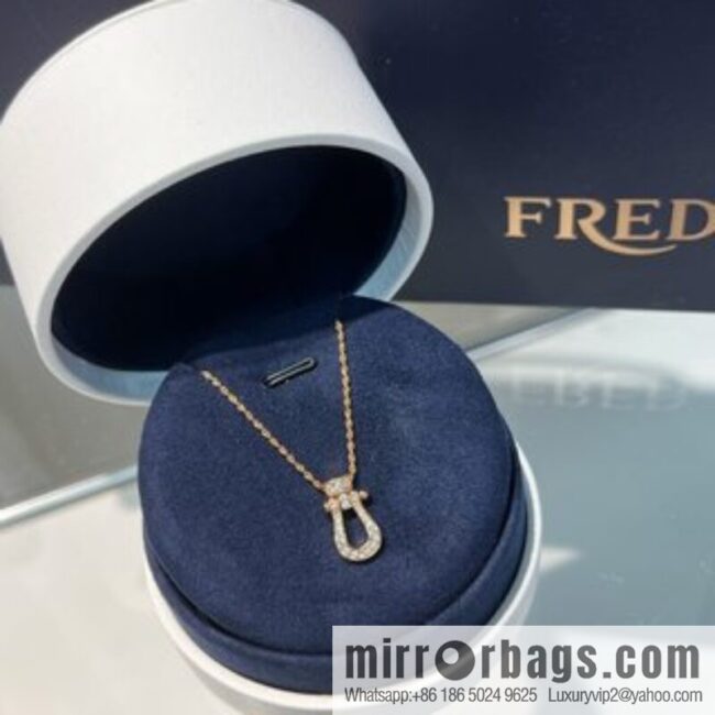 Fred FORCE10 series Fred full diamond horseshoe necklace