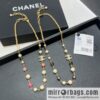 New ☑️ Chanel Double C Color Pearl Necklace